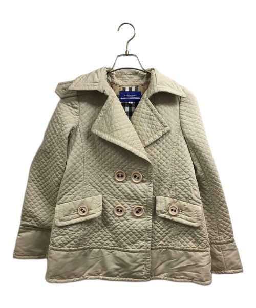 BURBERRY BLUE LABEL（バーバリーブルーレーベル）BURBERRY BLUE LABEL (バーバリーブルーレーベル) キルティングジャケット アイボリー サイズ:38の古着・服飾アイテム