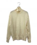 AURALEEオーラリー）の古着「BABY MOHAIR HIGH GAUGE TURTLE KNIT P/O」｜アイボリー