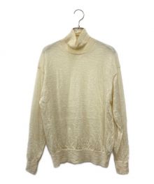 AURALEE（オーラリー）の古着「BABY MOHAIR HIGH GAUGE TURTLE KNIT P/O」｜アイボリー