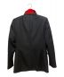 BURBERRY (バーバリー) レイヤードテーラードジャケット ブラック×レッド サイズ:44：35000円