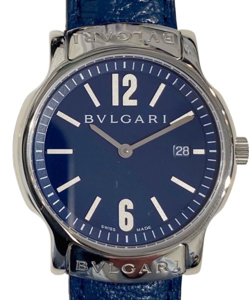 BVLGARI（ブルガリ）BVLGARI (ブルガリ) Solotempo（ソロテンポ） 青文字盤 サイズ:35ｍｍの古着・服飾アイテム