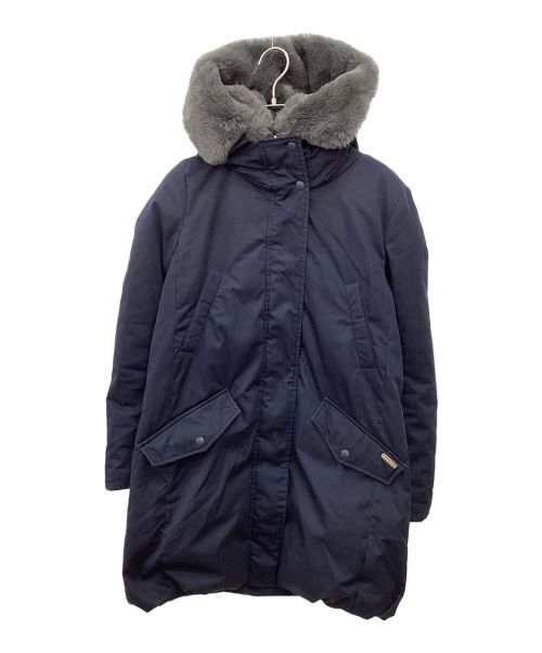 WOOLRICH（ウールリッチ）WOOLRICH (ウールリッチ) ファー付きダウンコート ネイビー サイズ:XSの古着・服飾アイテム