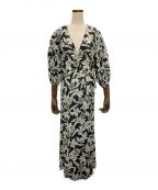 L'appartementアパルトモン）の古着「Flower Print Madam Dress」｜ブラック