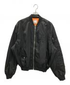 MARCELO BURLONマルセロバーロン）の古着「Rural Cross Bomber Jacket(ルーラル クロス ボンバー ジャケット)」｜ブラック