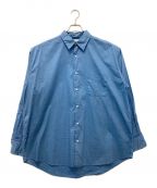 MARKAWAREマーカウェア）の古着「COMFORT FIT SHIRT SOKTAS ORGANIC COTTON POPLIN」｜ブルー