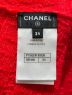 中古・古着 CHANEL (シャネル) Coco button cashmere and wool knit レッド サイズ:34：340000円