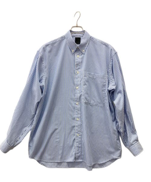 DAIWA PIER39（ダイワ ピア39）DAIWA PIER39 (ダイワ ピア39) TECH BUTTON DOWN SHIRTS L/S STRIPE ネイビー サイズ:Mの古着・服飾アイテム