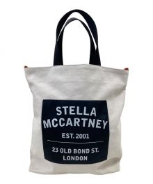 STELLA McCARTNEY（ステラマッカートニー）の古着「2WAYキャンバストートバッグ」｜ホワイト×オレンジ