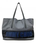 JIMMY CHOOジミーチュウ）の古着「ロゴトートバッグ」｜グレー