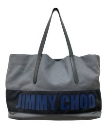 JIMMY CHOO（ジミーチュウ）の古着「ロゴトートバッグ」｜グレー