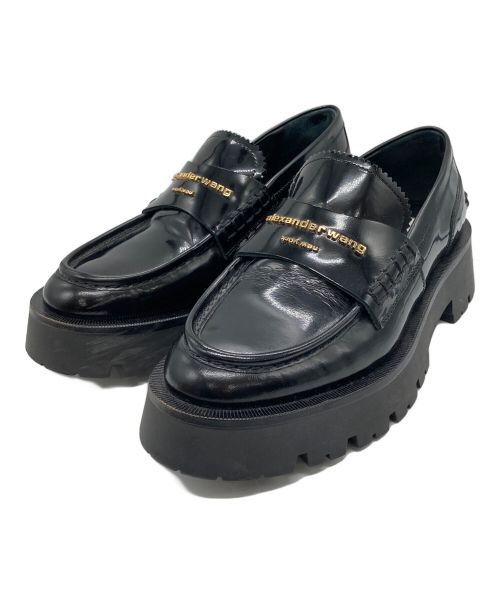 ALEXANDER WANG（アレキサンダーワン）ALEXANDER WANG (アレキサンダーワン) Carter platform Loafer ブラック サイズ:36の古着・服飾アイテム