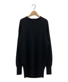 AP STUDIO（エーピーストゥディオ）の古着「Relax-sized Tunic Pullover ニット 長袖チュニック」｜ブラック