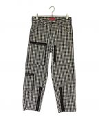 SUPREMEシュプリーム）の古着「Gingham Flight Pant」｜ブラック×ホワイト