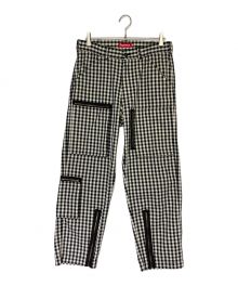 SUPREME（シュプリーム）の古着「Gingham Flight Pant」｜ブラック×ホワイト