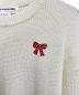 中古・古着 COMME des GARCONS GIRL (コムデギャルソンガール) ワンポイントクルーネックニット オフホワイト サイズ:S：23000円