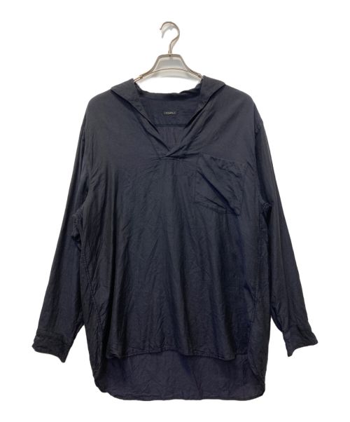 COMOLI（コモリ）COMOLI (コモリ) ウールシルクスキッパーシャツ ネイビー サイズ:SIZE 3の古着・服飾アイテム