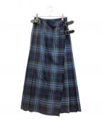 O'NEIL OF DUBLINオニールオブダブリン）の古着「WOOL LONG KILT SKIRT」｜ブルー