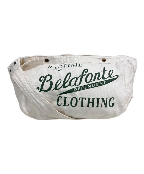 BELAFONTE RAGTIME CLOTHING（ベラフォンテ）BELAFONTE RAGTIME CLOTHING (ベラフォンテ) Newspaper Bag アイボリーの古着・服飾アイテム