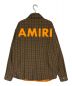 AMIRI (アミリ) オーバーサイズシャツジャケット グレー×オレンジ サイズ:M：77000円