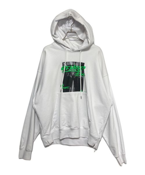 OFFWHITE（オフホワイト）OFFWHITE (オフホワイト) Printed Drawstring Hoodie ホワイト サイズ:Mの古着・服飾アイテム