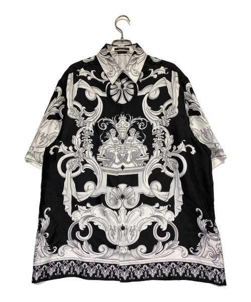 VERSACE（ヴェルサーチ）VERSACE (ヴェルサーチ) シャツ ホワイト×ブラック サイズ:50の古着・服飾アイテム