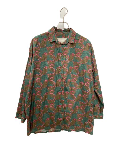 toogood（トゥーグッド）toogood (トゥーグッド) THE DRAUGHTSMAN SHIRT ピンク×グリーン サイズ:Mの古着・服飾アイテム