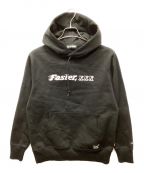 GOD SELECTION XXXゴッドセレクショントリプルエックス）の古着「FASTER HOODIE プリントパーカー」｜ブラック