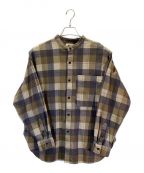 Pilgrim Surf+Supplyピルグリム サーフサプライ）の古着「Amelie Oversized Check Shirt / オーバーサイズシャツ」｜ベージュ