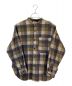 Pilgrim Surf+Supply（ピルグリム サーフサプライ）の古着「Amelie Oversized Check Shirt / オーバーサイズシャツ」｜ベージュ