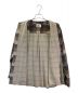 中古・古着 Pilgrim Surf+Supply (ピルグリム サーフサプライ) Amelie Oversized Check Shirt / オーバーサイズシャツ ベージュ 未使用品：15000円