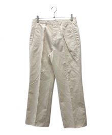 MARNI（マルニ）の古着「Cotton Linen Drill Trousers」｜アイボリー