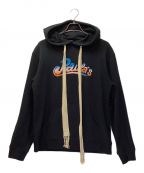 LOEWEロエベ）の古着「Hooded Logo-print Hooded Sweatshirt In Blue  / ロゴプリントスウェットシャツ」｜ブラック