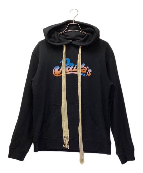 LOEWE（ロエベ）LOEWE (ロエベ) Hooded Logo-print Hooded Sweatshirt In Blue  / ロゴプリントスウェットシャツ ブラック サイズ:Mの古着・服飾アイテム