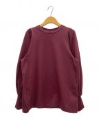 L'appartementアパルトモン）の古着「Gather Long sleeve Tee」｜ボルドー