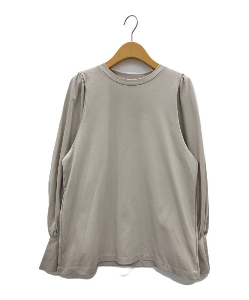 L'appartement（アパルトモン）L'appartement (アパルトモン) Gather Long sleeve Tee ベージュ サイズ:-の古着・服飾アイテム