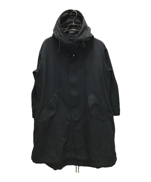 THE RERACS（ザ リラクス）THE RERACS (ザ リラクス) LONG MODS COAT ブラック サイズ:38の古着・服飾アイテム