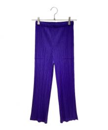 PLEATS PLEASE（プリーツプリーズ）の古着「Pleats pants（プリーツパンツ）」｜ブルー