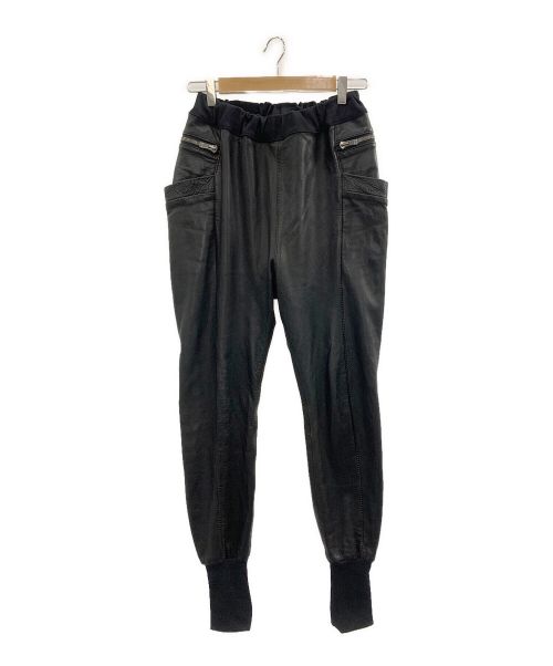 ripvanwinkle（リップヴァンウィンクル）ripvanwinkle (リップヴァンウィンクル) NEO RIDERS LEATHER PANTS ブラック サイズ:Mの古着・服飾アイテム