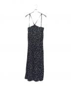 HYKEハイク）の古着「PEBBLE PRINTED MAXI DRESS」｜ブラック