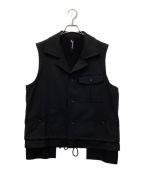 GROUND Yグラウンドワイ）の古着「Sleeveless Work Jacket」｜ブラック