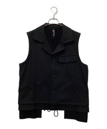 GROUND Y（グラウンドワイ）の古着「Sleeveless Work Jacket」｜ブラック