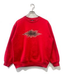 stussy（ステューシー）の古着「クルーネックスウェット」｜レッド