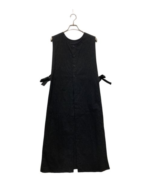 ROBE de PEAU（ローブデポー）ROBE de PEAU (ローブデポー) 2WAYロングジレ ブラック サイズ:SIZE　FREEの古着・服飾アイテム