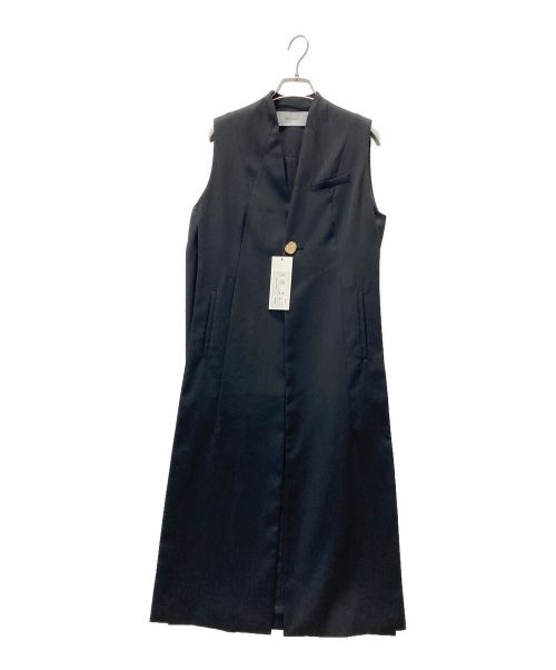 MURRAL（ミューラル）MURRAL (ミューラル) Monochrome long gilet ブラック サイズ:FREEの古着・服飾アイテム