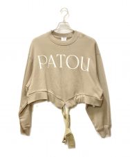 patou (パトゥ) クロップド グログラン スウェットシャツ ベージュ サイズ:S