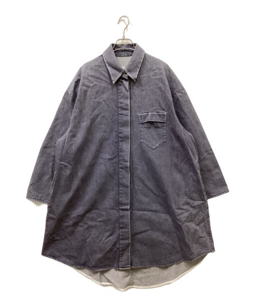 MM6 Maison Margiela（エムエムシックス メゾンマルジェラ）MM6 Maison Margiela (エムエムシックス メゾンマルジェラ) デニムシャツジャケット ネイビー サイズ:40の古着・服飾アイテム