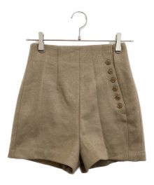 Eaphi（エフィ）の古着「slanting button short pants」｜モカ