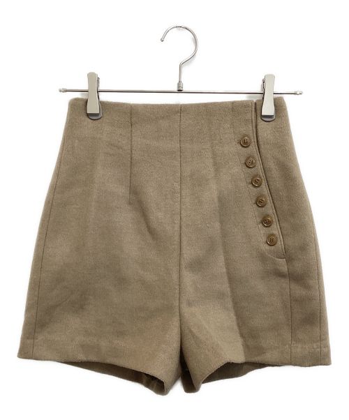 Eaphi（エフィ）Eaphi (エフィ) slanting button short pants モカ サイズ:1の古着・服飾アイテム