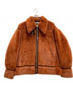 TENDER PERSONテンダ―パーソン）の古着「ECO FUR B-3 JACKET/エコファーB-3ジャケット」｜オレンジ