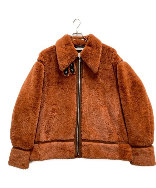 TENDER PERSON（テンダ―パーソン）TENDER PERSON (テンダ―パーソン) ECO FUR B-3 JACKET/エコファーB-3ジャケット オレンジ サイズ:4の古着・服飾アイテム